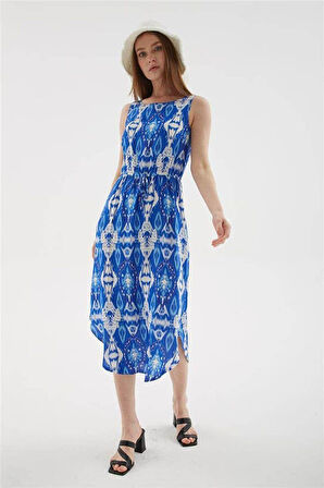 FASHION FRIENDS KADIN DESENLİ ELBİSE 25Y0154K1