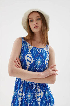 FASHION FRIENDS KADIN DESENLİ ELBİSE 25Y0154K1