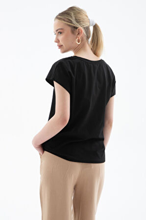 Fashion Friends 25Y0228K1 Kadın Baskılı Bluz