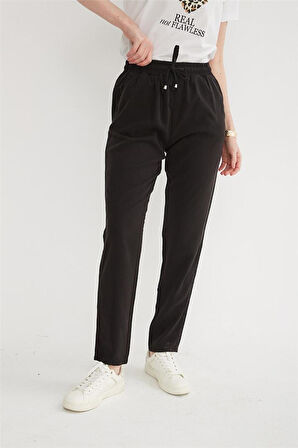 FASHION FRIENDS KADIN BELİ BAĞLAMALI PANTOLON 25Y0477K1