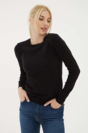 FASHION FRIENDS KADIN BİSİKLET YAKA KAZAK 25K0777K1