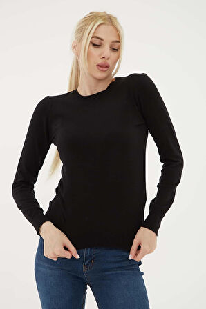 FASHION FRIENDS KADIN BİSİKLET YAKA KAZAK 25K0777K1