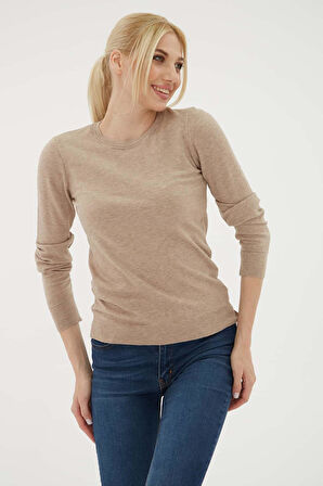 Fashion Friends 25K0777K1 Kadın Bisiklet Yaka Kazak