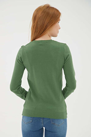 FASHION FRIENDS KADIN BİSİKLET YAKA KAZAK 25K0777K1