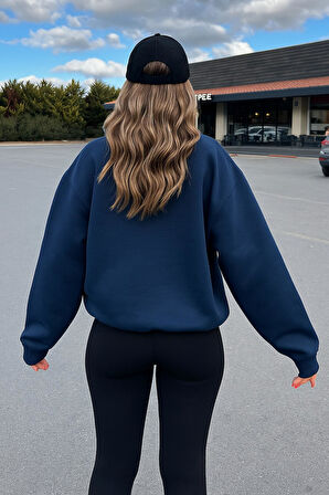 Fashion Friends 25K0244K1 Kadın Nakışlı Oversize Sweatshirt