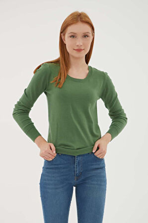 Fashion Friends 25K0779K1 Kadın U Yaka Kazak