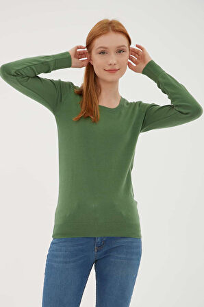 Fashion Friends 25K0779K1 Kadın U Yaka Kazak