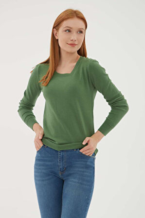 Fashion Friends 25K0779K1 Kadın U Yaka Kazak