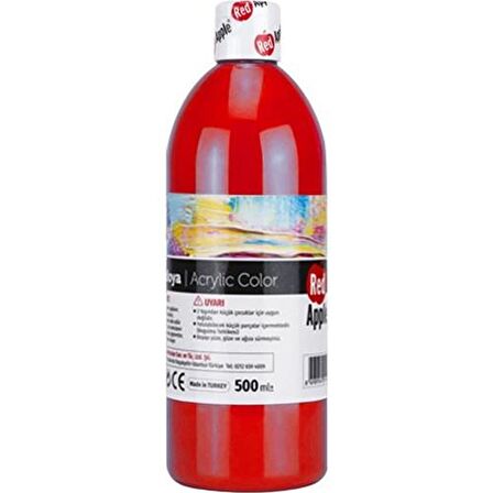 Red Apple RA150-12 Akrilik Boya 500 g Kırmızı