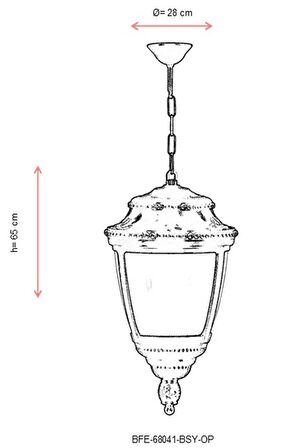 AVONNI BFE-68041-BSY-OP Siyah Boyalı Dış Mekan Aydınlatma E27 Aluminyum Polikarbon Cam 28cm