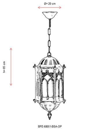 AVONNI BFE-68051-BSA-OP Sarı Boyalı Dış Mekan Aydınlatma E27 Aluminyum Döküm Dip Polikarbon Cam 20cm