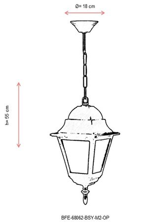 AVONNI BFE-68062-BSY-M2-OP Siyah Boyalı Dış Mekan Aydınlatma E27 Aluminyum Polikarbon Cam 18cm