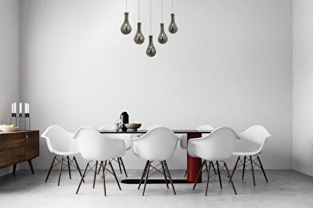 AVONNI AV-60092-5KY Krom Kaplama Modern Avize E14 Metal Cam 80x15cm