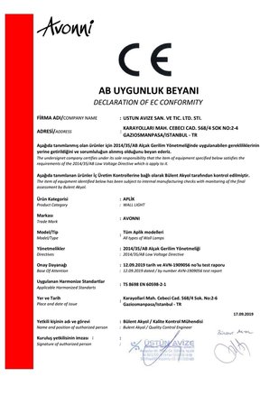 Avonni Ap-62176-01 Metal Eskitme İç Mekan Duvar Aplik 