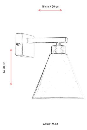 Avonni Ap-62176-01 Metal Eskitme İç Mekan Duvar Aplik 