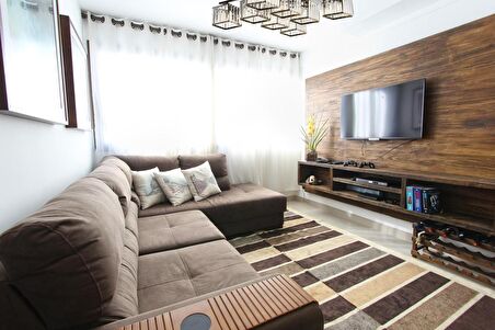 AVONNI AV-60230-8BSY Siyah Boyalı Modern Avize E27 Metal Kristal 80cm