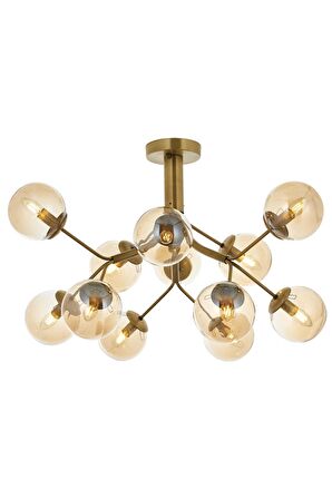 AVONNI AV-60191-12E Eskitme Kaplama Modern Avize E14 Metal Cam 80cm