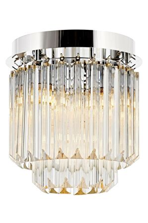AVONNI AR-60298-K30 Krom Kaplama Klasik Avize E14 Metal Kristal 30cm