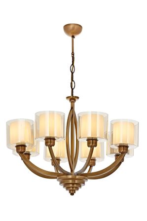 AVONNI AV-60362-8E Eskitme Kaplama Modern Avize E27 Metal Kumaş 65cm