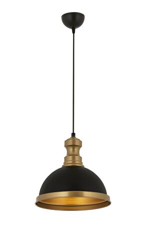 AVONNI  Siyah Kaplama Modern Avize E27 Metal 29cm