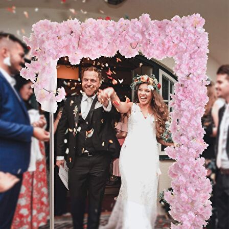 Yapay Çiçek Bahardalı 180cm Dolanabilen Model Japon Kiraz Çiçeği Pembe Açık