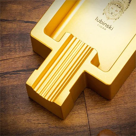 Lubinski Yeni Seri Metal Kare Tekli Puro Küllüğü - Gold