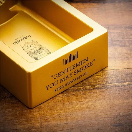 Lubinski Yeni Seri Metal Kare Tekli Puro Küllüğü - Gold