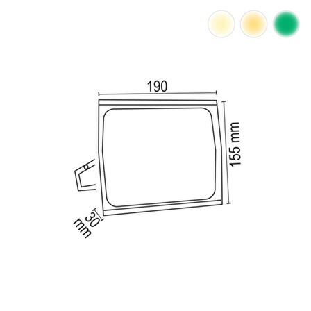 30W Tablet Led Projektör Beyaz