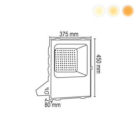 200W  Smd Led Projektör Beyaz