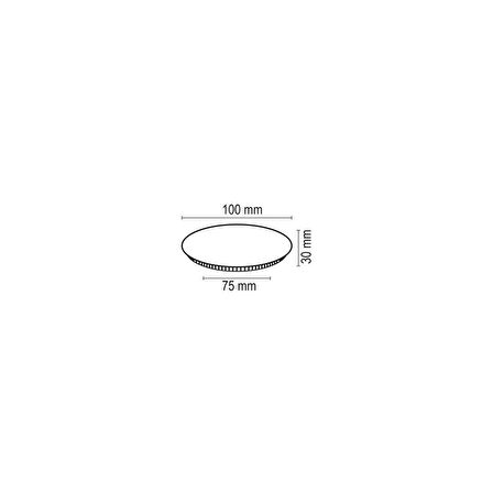 10W Yüksek Lümen Led Panel Armatür Beyaz