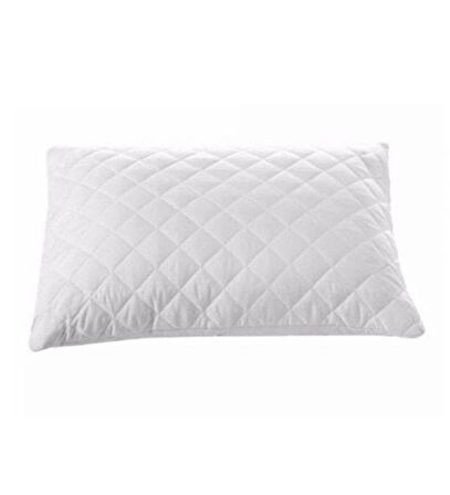 Royam 2 Li Kapitoneli Fermuarlı Yastık Koruyucu Alezi - Beyaz - 50 x 70