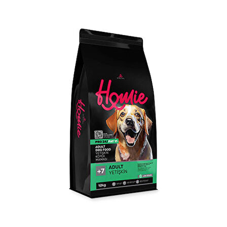 Homie Tavuklu 7+ Düşük Tahıllı Yaşlı Köpek Maması 12 Kg 