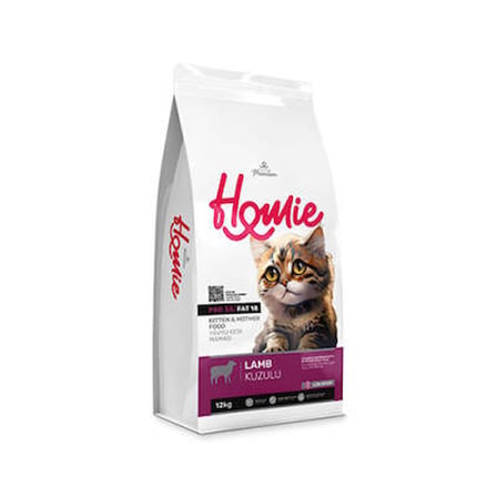 Mother & Baby Anne ve Bebek Kediler İçin Kuzulu Kedi Maması 12 Kg
