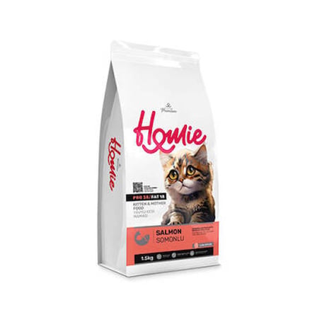 Mother & Baby Anne ve Bebek Kediler İçin Somonlu Kedi Maması 1,5 Kg