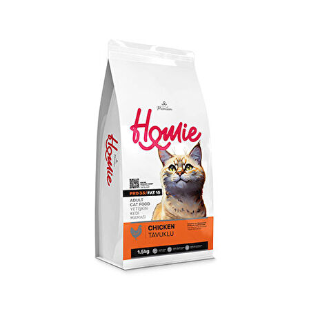 Homie Tavuklu Yetişkin Kedi Maması 1,5 Kg 