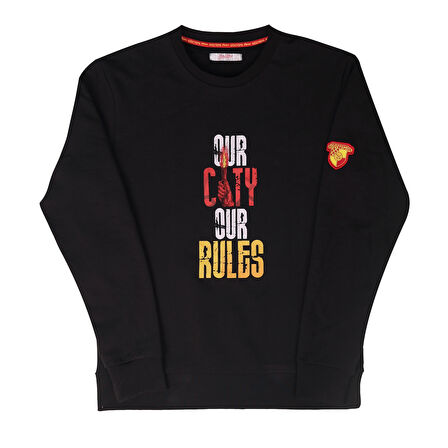 Göztepe Our City Our Rules Siyah Sweat
