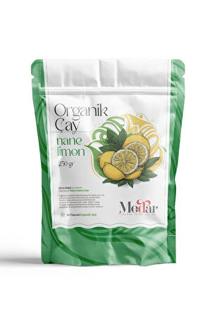 Gerçek Meyve Parçacıklı Organik Nane Limon Çayı 250 gr