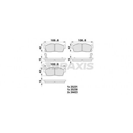 Psa On Fren Balatası Psa Mitsu C Zero İon I Miev - Braxıs Aa0395