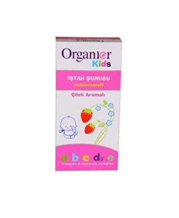 Organier Kids Çilek Aromalı iştah Şurubu 200 ml