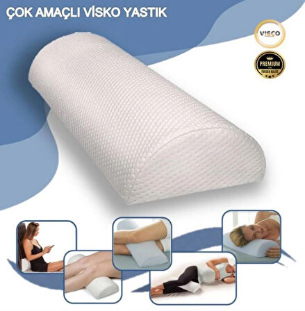 Yarım Ay Hafızalı Visco Çoklu Kullanım Yastık Diz Arası Hamilelik Bel Yastığı