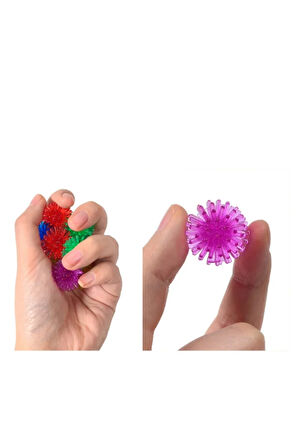 5 adet 2.5cm Yumuşak Parmak Duyu, Ayak Masaj, Yoga, Mini Masaj Topu