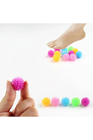 5 adet 2.5cm Yumuşak Parmak Duyu, Ayak Masaj, Yoga, Mini Masaj Topu