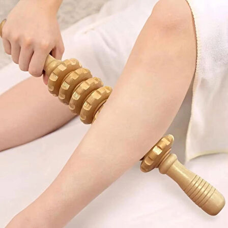 SELÜLİT AHŞAP SİLİNDIR MASAJ ALETİ