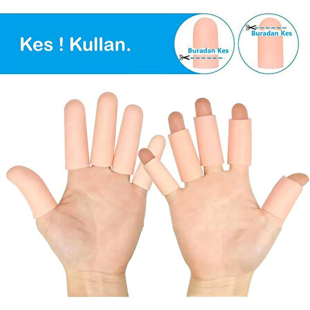 SİLİKON JEL EL VE AYAK PARMAK KORUYUCU BALERİN NASIR TIRNAK KORUMA