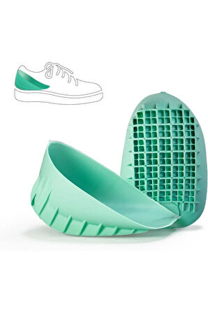 Şok Emici Topukluk + Ayak Masaj Rulosu yoga fitnes Plantar Fasiit