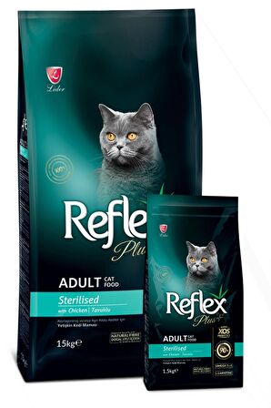 Reflex Plus Tavuklu Kısırlastırılmış Kedi Maması 2 X 1 Kg. Açık Paket