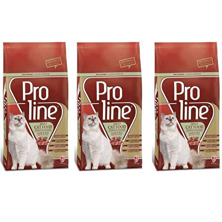 Pro Line Kuzulu Yetişkin Kedi Kuru Maması 1,5 Kg 3 Adet