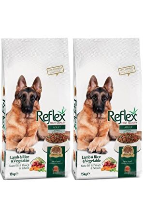 Reflex Kuzu Etli-Pirinçli-Sebzeli Küçük Irk Yetişkin Açık Kuru Köpek Maması 2 kg