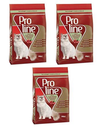 Proline Kuzu Etli Yetişkin Kedi Maması 500 Gr (3 ADET)