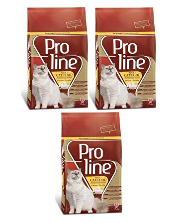 Proline Chicken Tavuklu Kedi Maması 500 Gr (3 ADET)